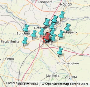 Mappa Viale Krasnodar, 44124 Ferrara FE, Italia (8.745)