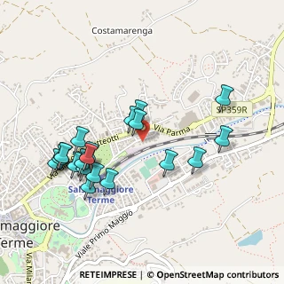 Mappa Via Giordani, 43039 Salsomaggiore Terme PR, Italia (0.4995)