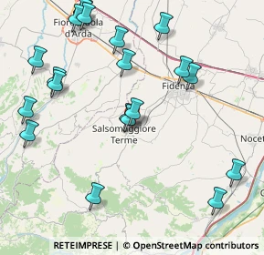 Mappa Via Giordani, 43039 Salsomaggiore Terme PR, Italia (9.788)