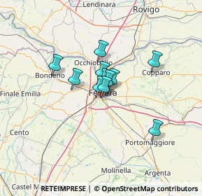 Mappa Via Gaetano Pesci, 44124 Ferrara FE, Italia (8.10545)