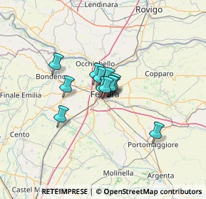 Mappa Via Gaetano Pesci, 44124 Ferrara FE, Italia (7.05583)