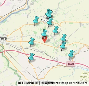 Mappa Via Quaranta Staia, 44123 Ferrara FE, Italia (6.725)