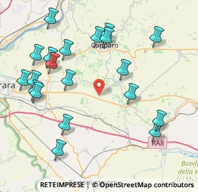 Mappa Via Quaranta Staia, 44123 Ferrara FE, Italia (9.332)