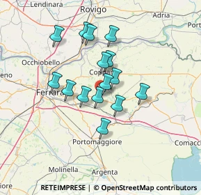 Mappa Via Quaranta Staia, 44123 Ferrara FE, Italia (10.788)