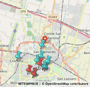 Mappa Via Giacomo Brodolini, 43122 Parma PR, Italia (2.32818)