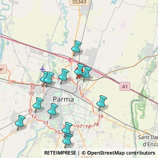 Mappa Via Antonio Azzali, 43122 Parma PR, Italia (4.35917)
