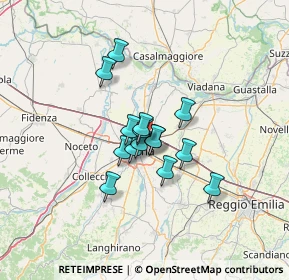 Mappa Via Antonio Azzali, 43122 Parma PR, Italia (8.73933)