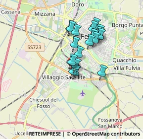 Mappa Via Antonio Fogazzaro, 44124 Ferrara FE, Italia (1.3475)