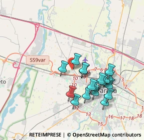 Mappa Via Francesco de Sanctis, 43126 Parma PR, Italia (3.40833)