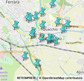 Mappa Via Valle Zavalea, 44124 Ferrara FE, Italia (0.843)