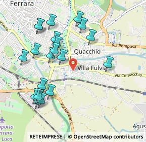 Mappa Via Valle Zavalea, 44124 Ferrara FE, Italia (1.0645)