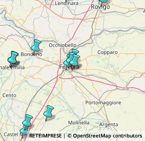 Mappa Via Valle Zavalea, 44124 Ferrara FE, Italia (20.87214)