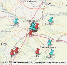 Mappa Via Valle Zavalea, 44124 Ferrara FE, Italia (12.34667)