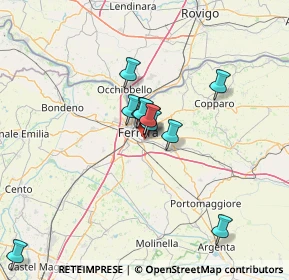 Mappa Via Valle Zavalea, 44124 Ferrara FE, Italia (10.50818)