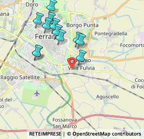 Mappa Via Valle Zavalea, 44124 Ferrara FE, Italia (1.985)