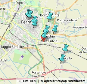 Mappa Via Valle Zavalea, 44124 Ferrara FE, Italia (1.75091)