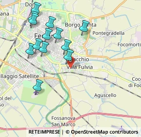 Mappa Via Valle Zavalea, 44124 Ferrara FE, Italia (2.11769)