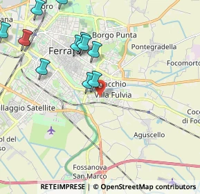 Mappa Via Valle Zavalea, 44124 Ferrara FE, Italia (2.35727)