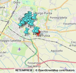 Mappa Via Valle Zavalea, 44124 Ferrara FE, Italia (1.6895)