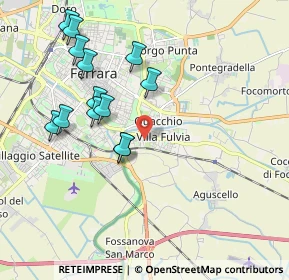 Mappa Via Valle Zavalea, 44124 Ferrara FE, Italia (1.99462)