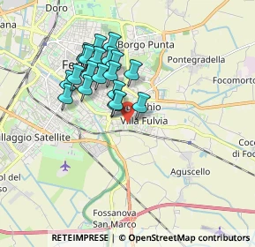 Mappa Via Valle Zavalea, 44124 Ferrara FE, Italia (1.526)
