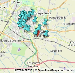 Mappa Via Valle Zavalea, 44124 Ferrara FE, Italia (1.739)