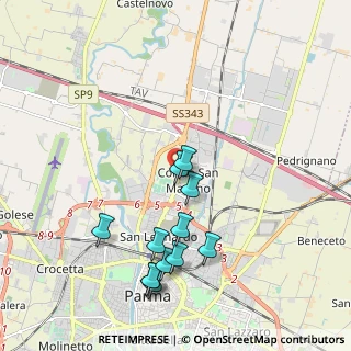 Mappa Via San Leonardo, 43123 Parma PR, Italia (2.065)