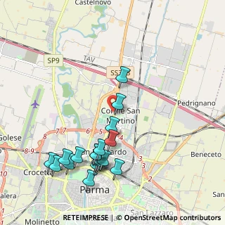 Mappa Via San Leonardo, 43123 Parma PR, Italia (2.28333)