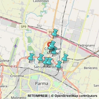 Mappa Via San Leonardo, 43123 Parma PR, Italia (1.17)