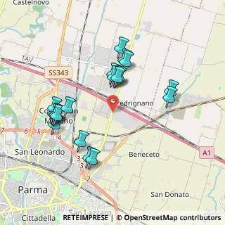 Mappa Strada Burla, 43122 Parma PR, Italia (1.872)