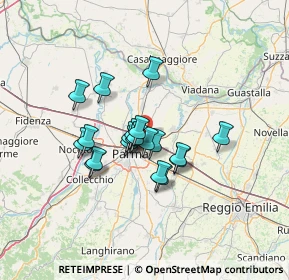 Mappa Strada Burla, 43122 Parma PR, Italia (9.615)