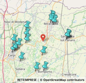 Mappa Via Sandro Pertini, 41032 Cavezzo MO, Italia (8.879)