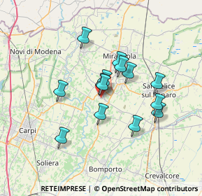 Mappa Via Sandro Pertini, 41032 Cavezzo MO, Italia (5.58571)