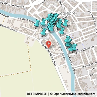 Mappa Via Bruno Buozzi, 44021 Codigoro FE, Italia (0.23679)