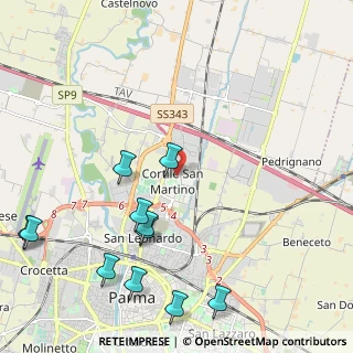 Mappa Strada Comunale Paradigna, 43122 Parma PR, Italia (2.68455)