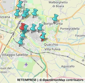 Mappa Viale Alfonso I D'Este, 44121 Ferrara FE, Italia (2.06692)