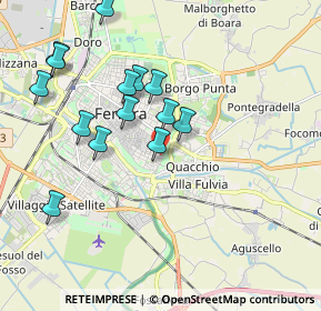 Mappa Viale Alfonso I D'Este, 44121 Ferrara FE, Italia (1.93429)