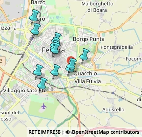 Mappa Viale Alfonso I D'Este, 44121 Ferrara FE, Italia (1.49583)