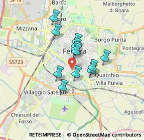 Mappa Via Otello Putinati, 44123 Ferrara FE, Italia (1.23667)