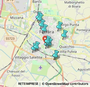 Mappa Via Otello Putinati, 44123 Ferrara FE, Italia (1.23)
