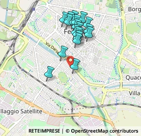 Mappa Via Otello Putinati, 44123 Ferrara FE, Italia (0.8625)