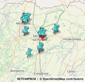 Mappa Via Ronchetti, 41038 San Felice Sul Panaro MO, Italia (6.13222)