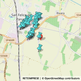 Mappa Via Ronchetti, 41038 San Felice Sul Panaro MO, Italia (0.86071)