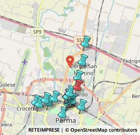 Mappa Via Luigi Anedda, 43122 Parma PR, Italia (2.20722)