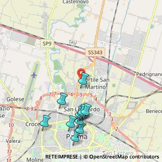 Mappa Via Luigi Anedda, 43122 Parma PR, Italia (2.37636)
