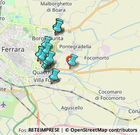 Mappa Via Pomposa, 44123 Ferrara FE, Italia (1.556)