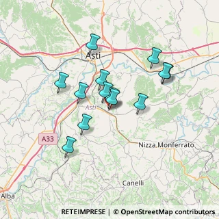 Mappa Via S. Rocco, 14048 Montegrosso AT, Italia (5.88615)