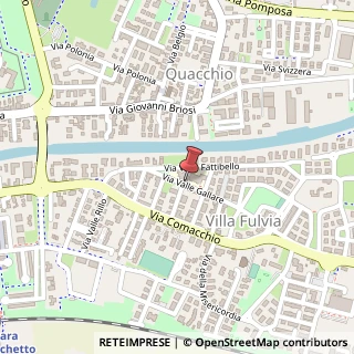 Mappa Via Valle Gallare, 27, 44124 Ferrara, Ferrara (Emilia Romagna)