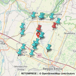 Mappa Via Fontanese, 42024 Castelnovo di Sotto RE, Italia (6.9105)