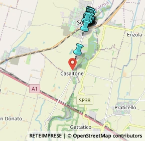 Mappa Strada del Canale, 43058 Sorbolo PR, Italia (2.3905)